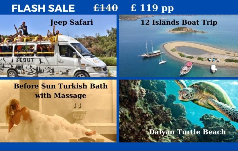 Boat Trip - Dalyan - Jeep Safari - Turkish Bath Fethiye